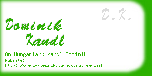 dominik kandl business card
